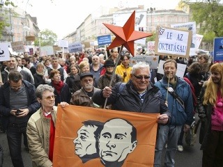 Maďari protestovali proti ruskému