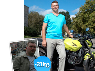 Muž schudol 21 kíl