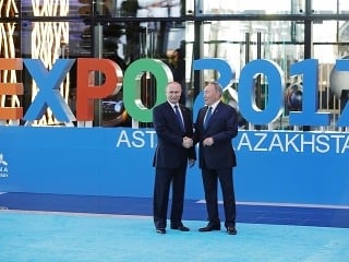 Vladimir Putin a Nursultan
