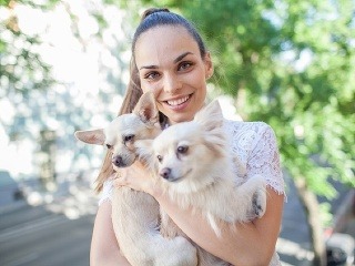 Rozhovor s krásnou modelkou