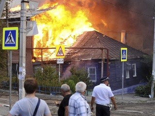Požiar v Rostove na