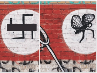 FOTO Hákové kríže na