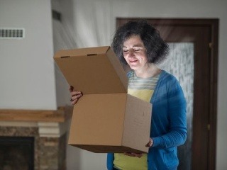 Zákazníčka Amazonu otvorila balík