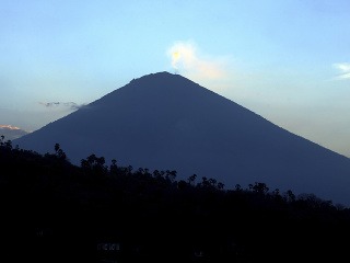 Vulkán Mount Agung