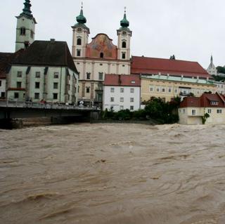Rakúsko čelí povodniam, situácia