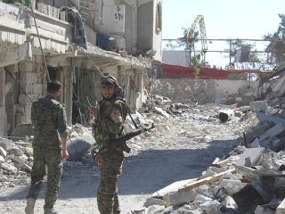 Sýrska armáda za pomoci
