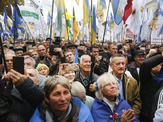 Pochod nacionalistov v Kyjeve
