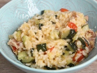 Cuketové rizoto s prosciuttom