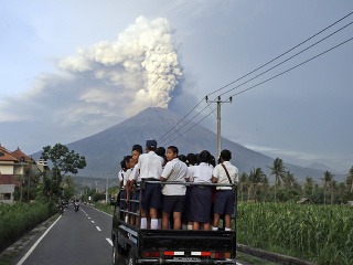 Výbuch sopky na Bali