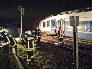 Vlak po havárii