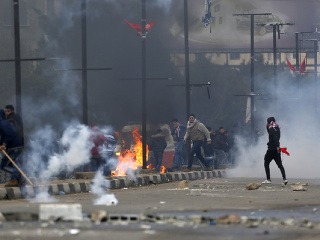 Zúrivé protesty Palestínčanov.