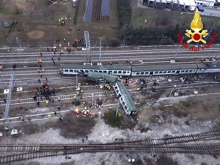 Vlakové nešťastie v Taliansku: