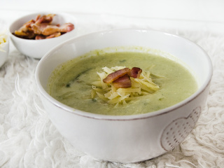 Krémová polievka zo zelenej