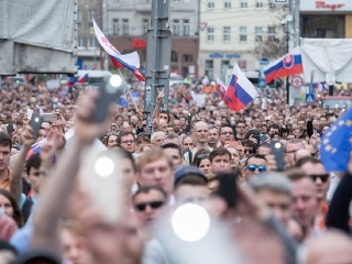 Protesty Za slušné Slovensko