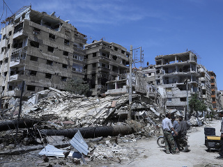 Zničené mesto v Sýrii