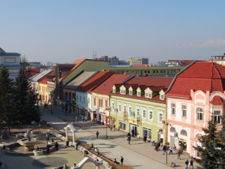 Námestie mesta Poprad. 