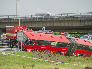 Nehoda autobusu v Bratislave