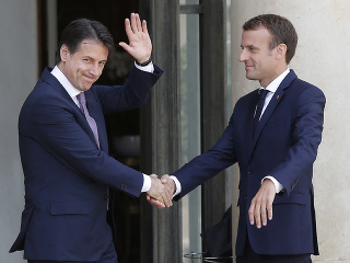 Emmanuel Macron a Giuseppe