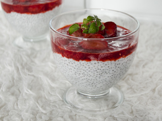 Kokosový chia puding s