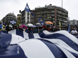 Protesty v Grécku proti
