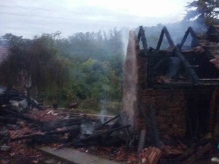 Ranný požiar stodoly v