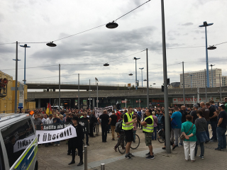 Protesty v nemeckom meste