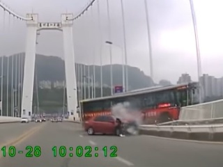 Odstrašujúce VIDEO nehody autobusu: