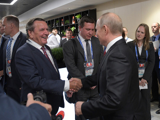 Gerhard Schröder a Vladimir Putin