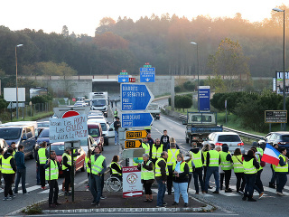 Blokády ciest vo Francúzsku