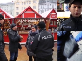 Polícia na vianočných trhoch.