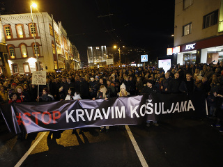 Vlna protestov neobišla Srbsko:
