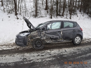 Nehoda Kežmarok Opel Corsa