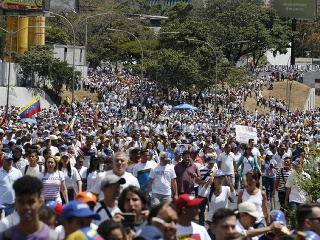 Protest stúpencov Nicolása Madura