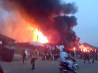 Po výbuchu oblasť zasiahol