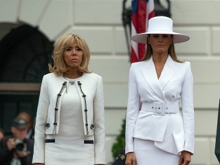 Brigitte Macron a Melania