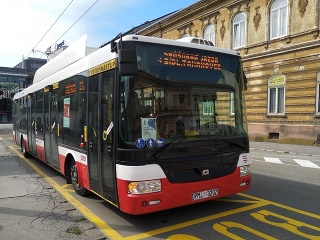 Parciálny trolejbus v Košiciach