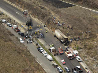 Nehoda autobusu v Mexicu