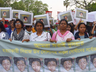 Upálenie študentky v Bangladéši
