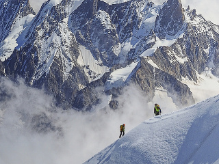 Lavína na Mont Blancu