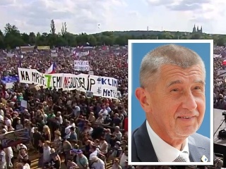 Protivládna demonštrácia v Prahe: