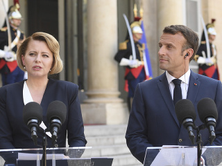 FOTO Macron prijal Čaputovú