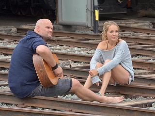 Lucie Vondráčková nakrúca videoklip