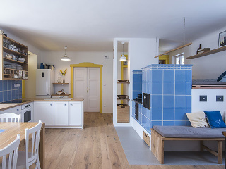 obývacia časť vidieckeho domu