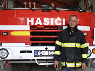 Dobrovoľný hasič Igor Baroš.