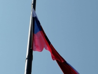 Vztýčenie štátnej vlajky SR