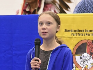 Greta Thunberg na návšteve
