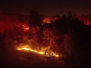 Lesný požiar v Kalifornii
