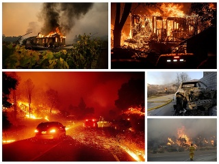 Ohnivé peklo v Kalifornii: