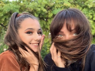 Saša Orviská s dcérkou