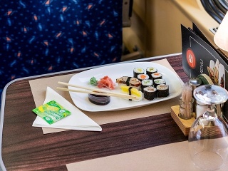 Sushi, hovädzie teriyaki s